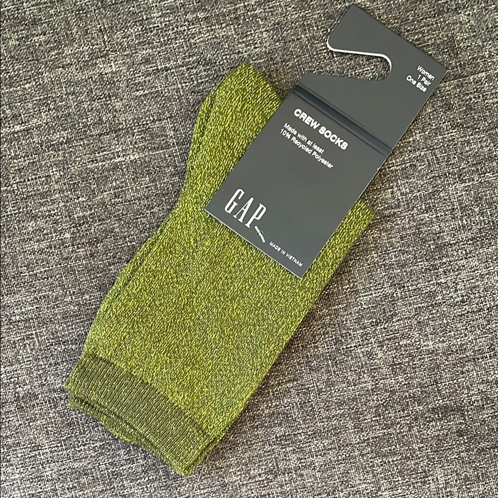 GAP Green Crew Socks - Picture 1 of 10